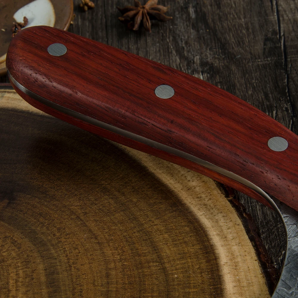 Кованый углеродный японский кухонный нож 7 дюймов 5cr15 экономия усилий из