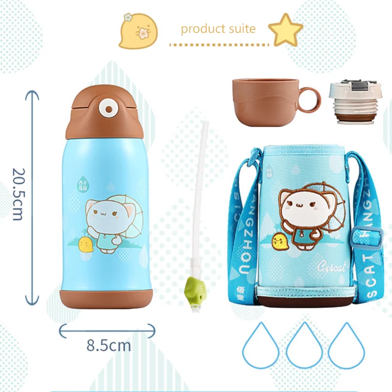 Детская вакуумная колба FEIJIAN термос двойная настенная Изолированная нержавеющая