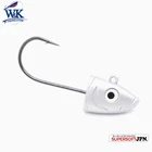 Мягкие приманки джиг-голова 12 г 10 джиг-Крючки цвета хаки и серебра для Slinky Shad 95 свимбейт крючок для джиггинга