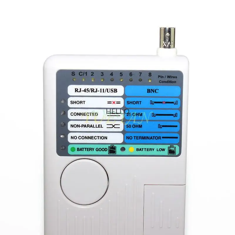 Удаленный RJ11 RJ45 USB BNC LAN Сетевой кабель тестер для UTP STP Кабели LAN Трекер детектор высокое качество инструмент