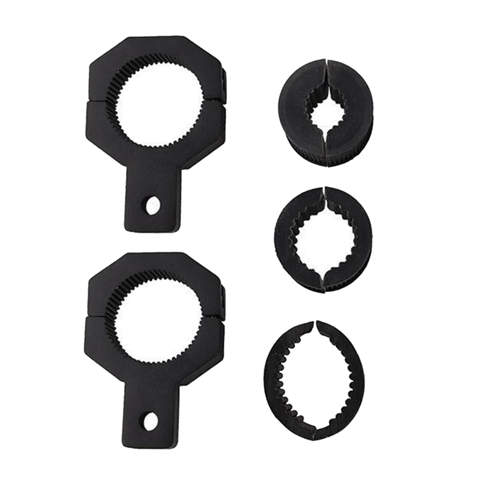 

4PCS Mounting Bracket Kit LED Off-Road Light Vertical Bar Tube Clamp Bracket Black