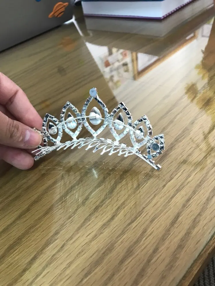 Корона принцессы для девочек свадебная корона тиара диадема с кристаллами и