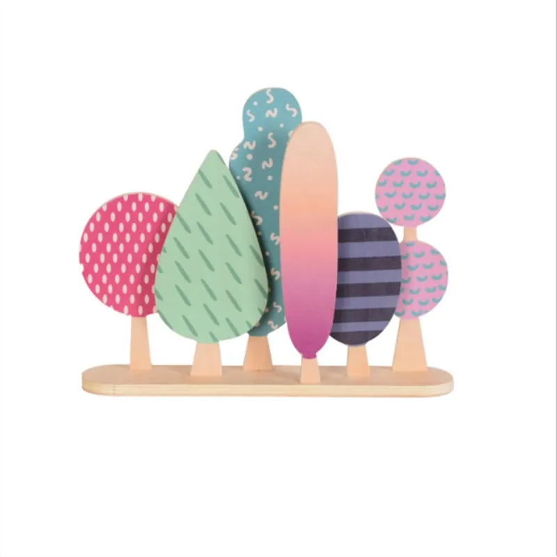 INS скандинавские деревянные елки украшения для детской комнаты Детские игрушки