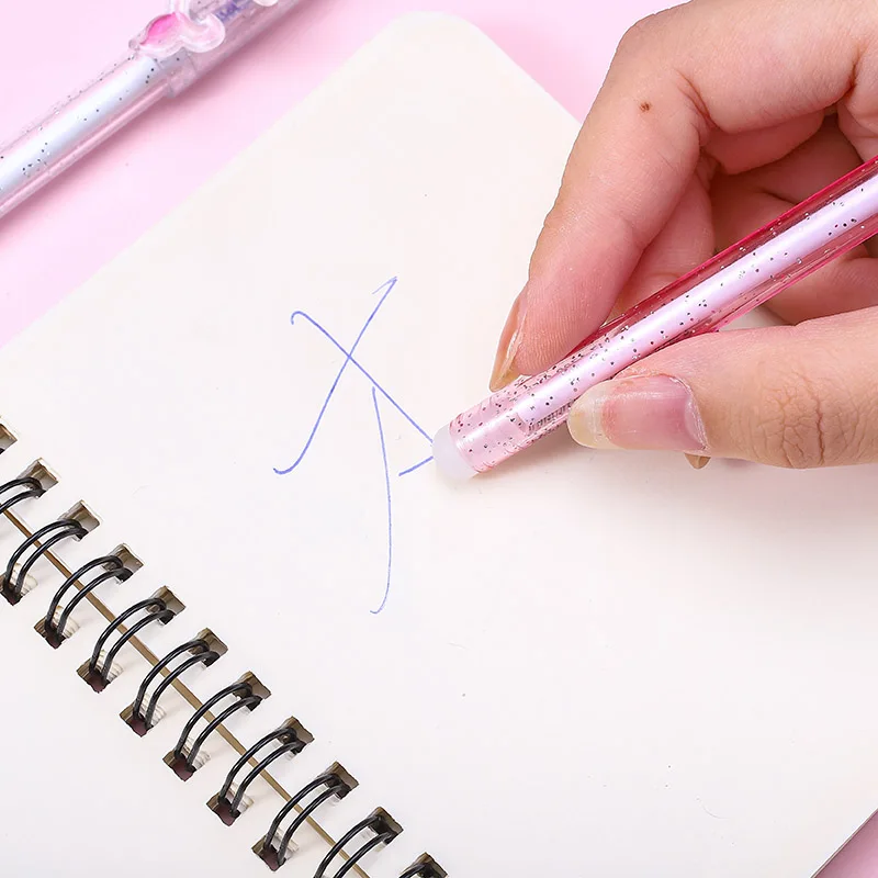 1 шт. Милая мультяшная Русалка стираемая гелевая ручка новинка волшебная с синими