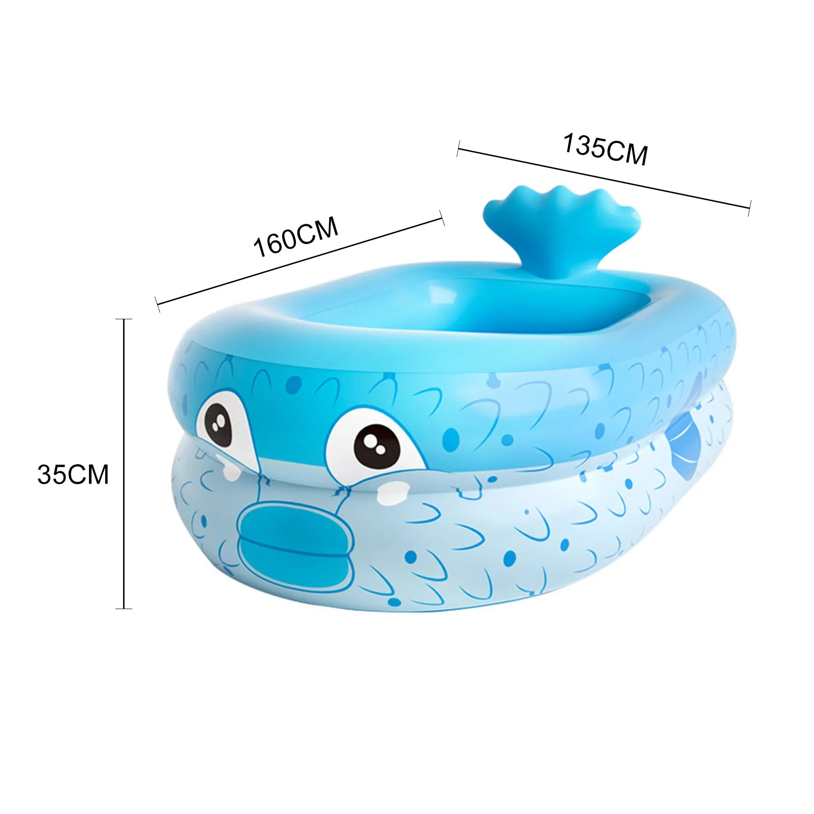 

Summer Indoor Swimming Pool Children Baby Paddling Square Bubble Bottom Cute Inflatable Pool Supplies Toddler Games Kids Pool