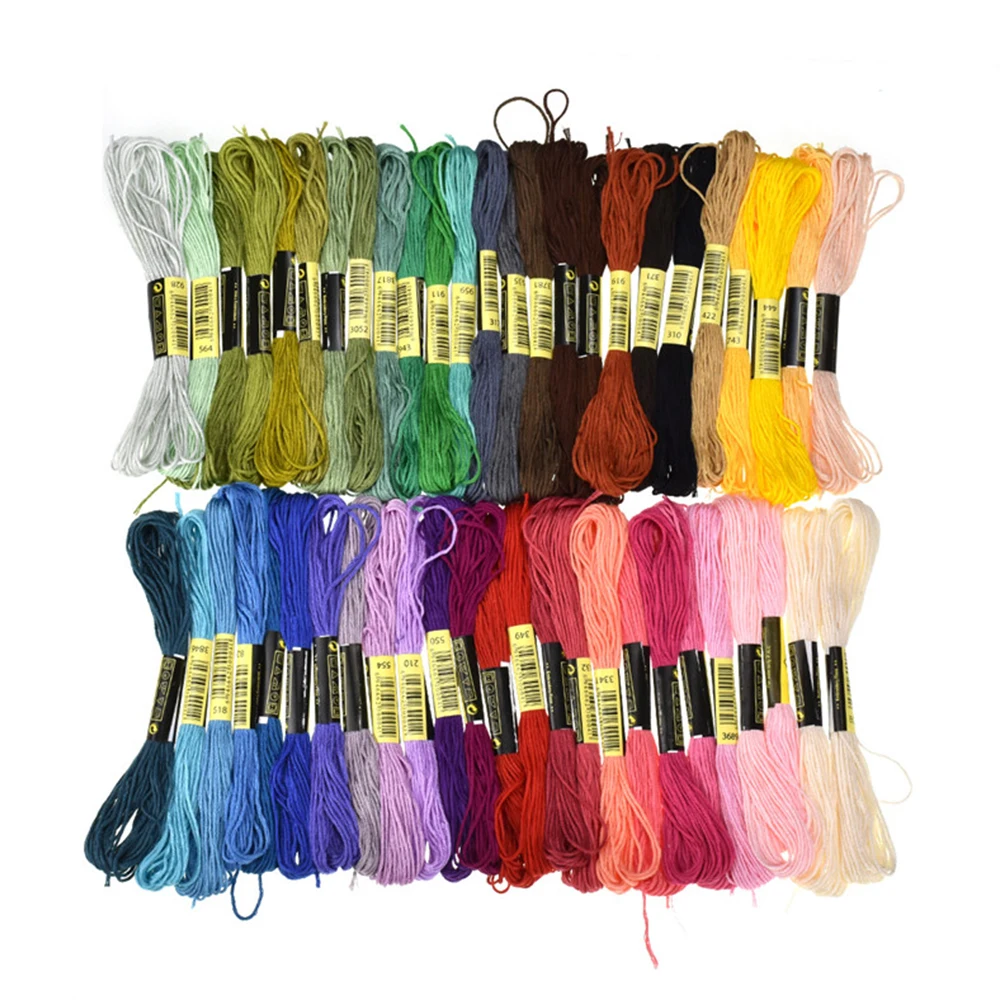 

300/447 Pcs 8 Meters Cross Stitch Threads Colorful Embroidery Thread Skeins Craft Dofferent Gradient Color Thread