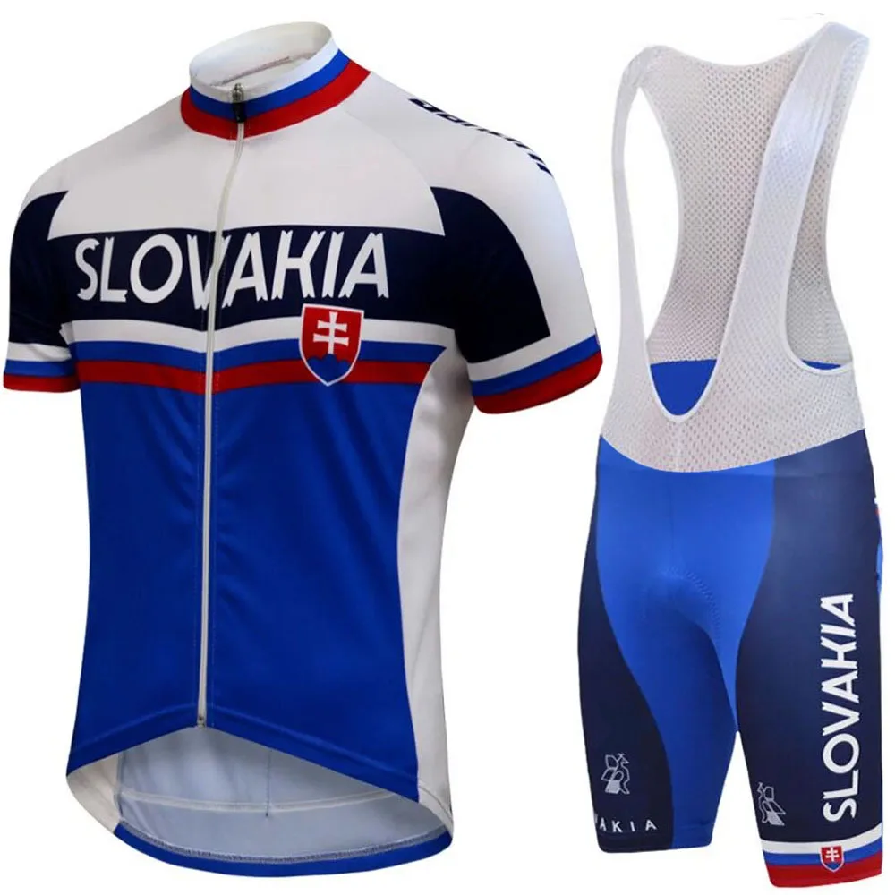 Slovaka Cycling Jersey Set Slovakian National Team Clothing Men Road Bike Shirt Suit Bicycle Shorts MTB Sport Wear|Велосипедные