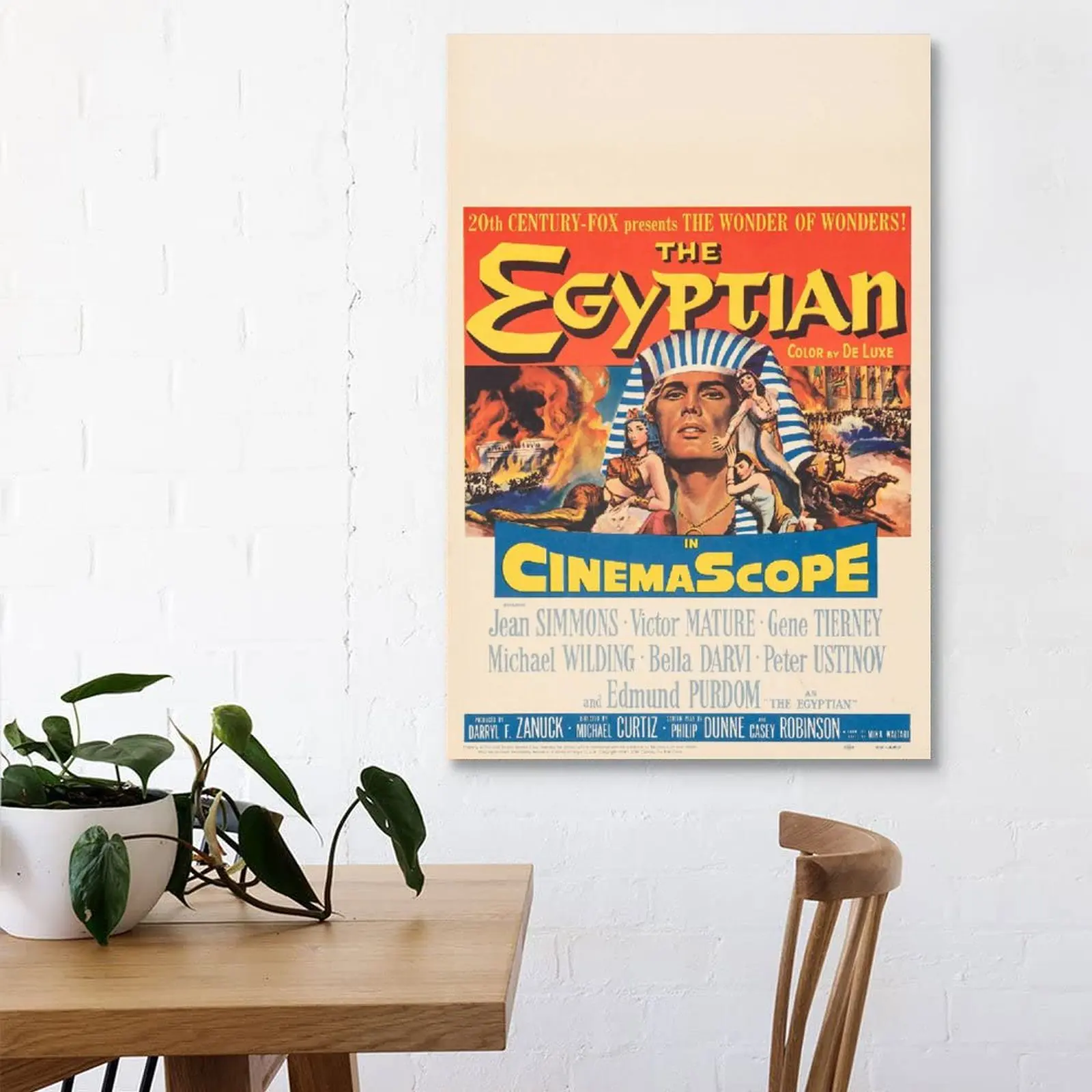 Настенный художественный плакат на египетском холсте современные декоративные