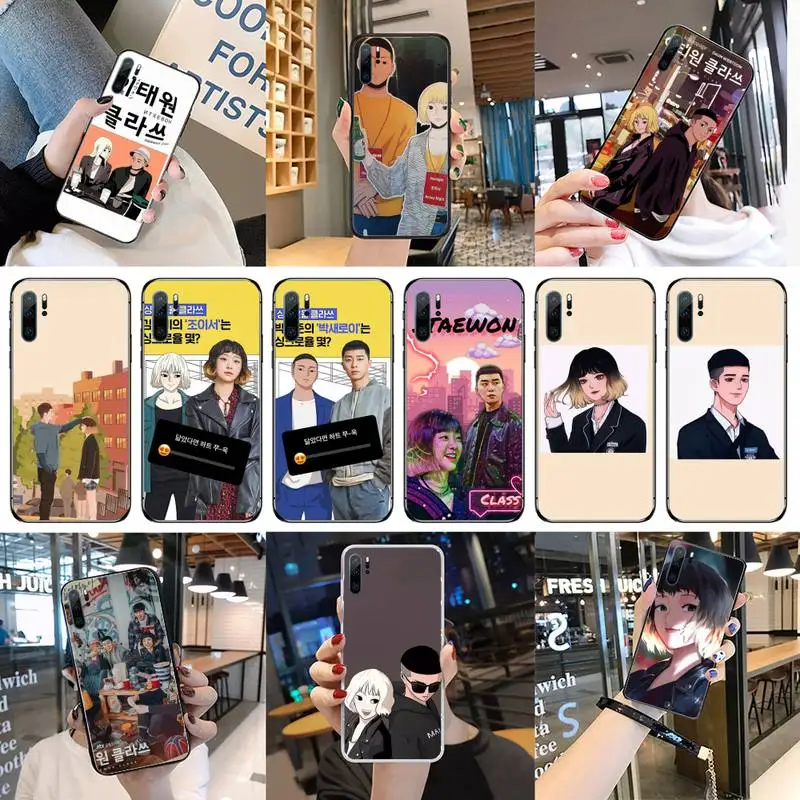 

ins Korea itaewon class Phone Case For Huawei P40 P20 P30 Mate 40 20 10 Lite Pro Nova 5t P Smart 2019