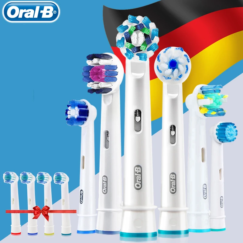 Brush Heads Oral b Comtatiable with Oral-B Electric Toothbrush Handle Dental Tooth Gum Clean + 4 Gift Replacement Brush Heads