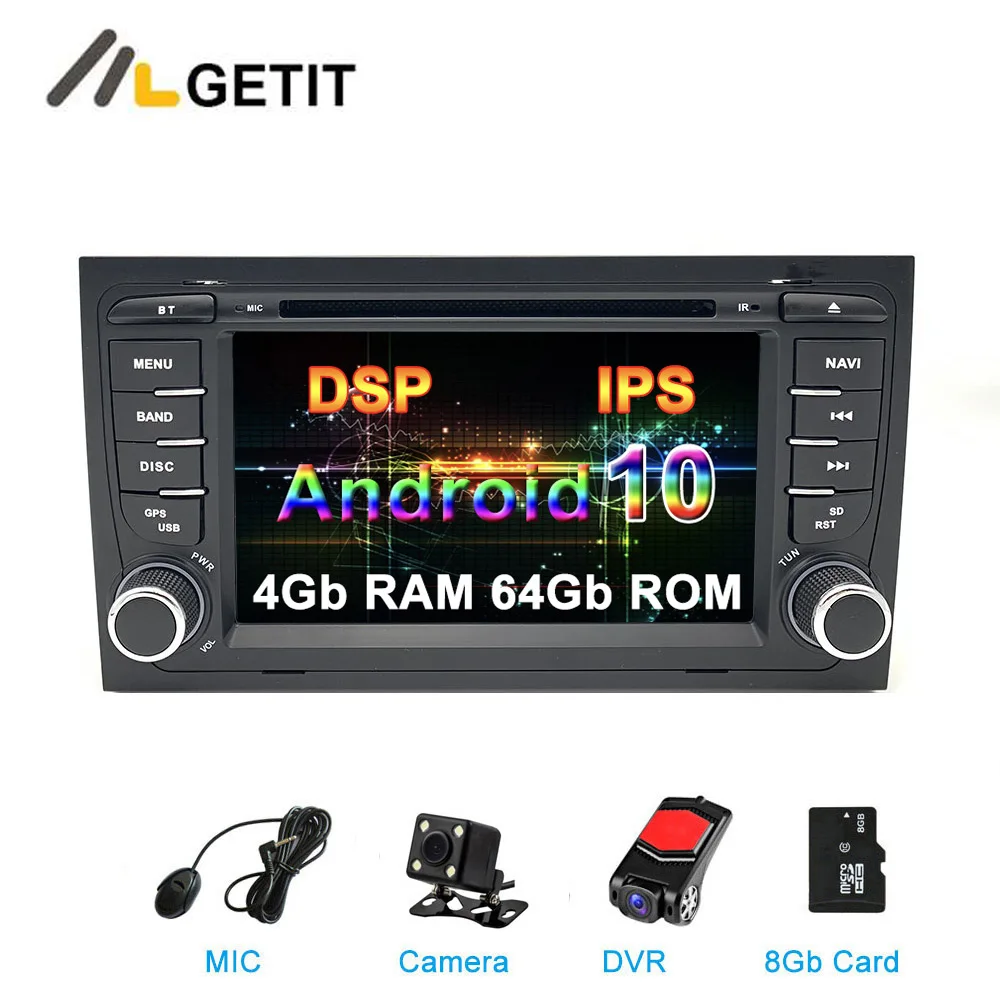 Android 10 0 автомобильный DVD Радио GPS стерео Мультимедиа для Audi A4 RS4 S4 Seat Exeo | Автомобили
