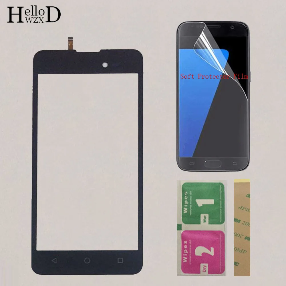 

Touch Screen Front Glass For Wiko Sunny 2 Plus Touch Panel Screen Digitizer Sensor 5.0'' Mobile Replacement + Protector Film