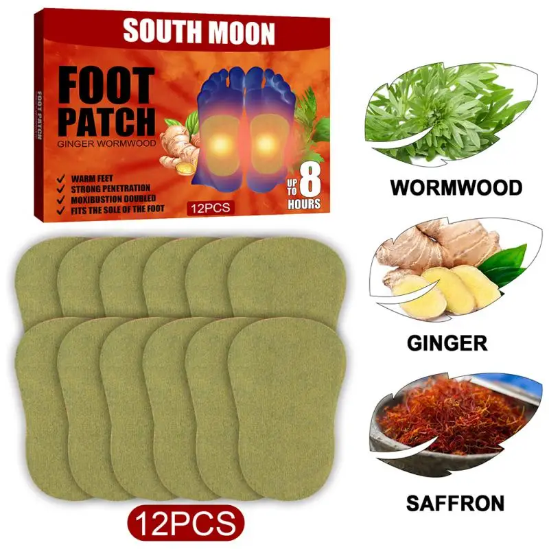 

Ginger Foot Patch Remove Dampness Detox Foot Patches Pads Anti-Inflammation/Swelling Foot Odor To Relieve Anxiety Foot Patch