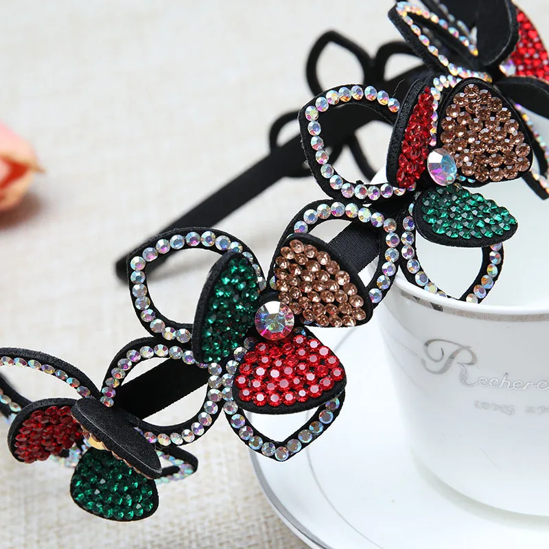 Головной убор с цветком новинка 2020 Женская повязка на голову шелковая резинка