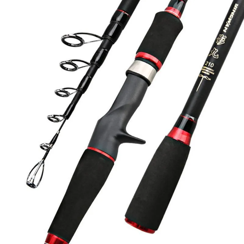Портативные сверхлегкие удочки для заброса приманки карбоновое спиннинговое
