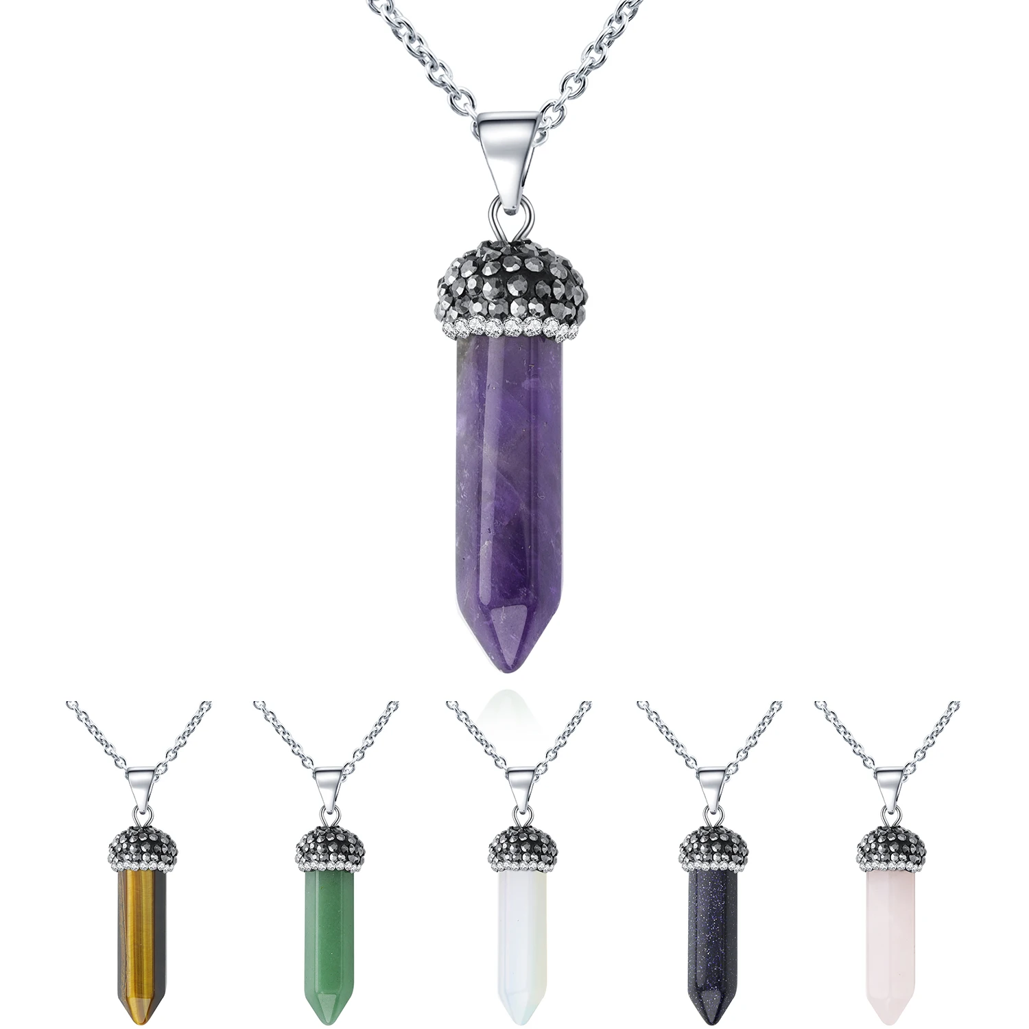 Исцеляющее ожерелье с кристаллом для женщин и мужчин энергетическая лечебная