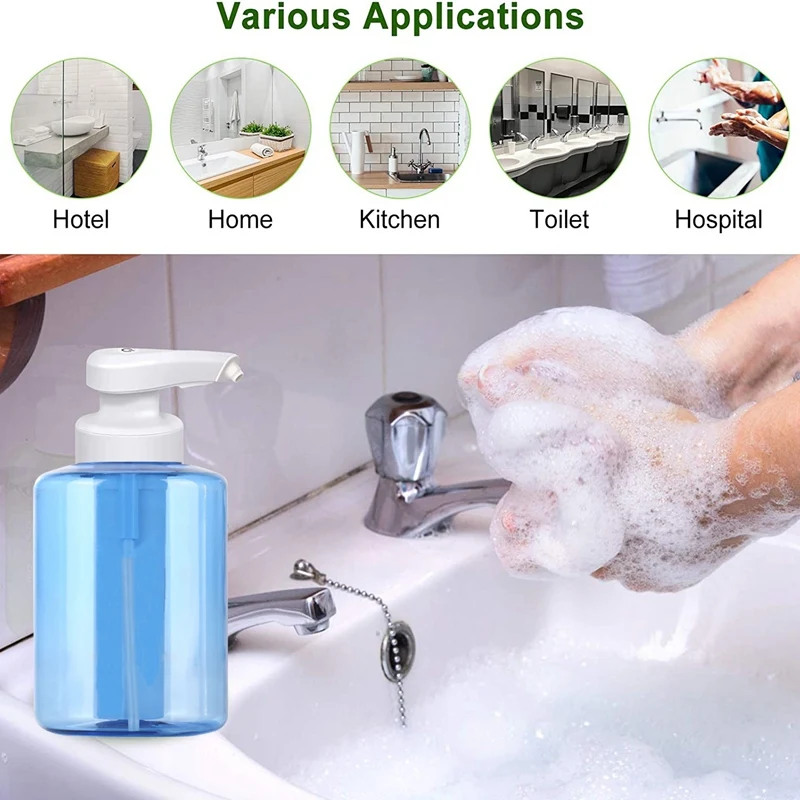 

Automatic Soap Dispenser Touchless USB Automatic Infrared Motion Sensor Desk Liquid Gel Hands Free Sanitizers Dispenser