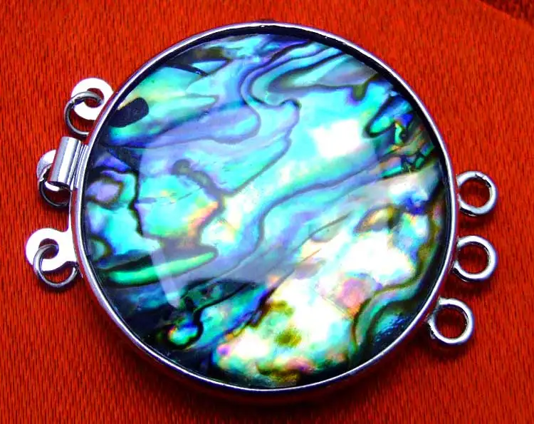 Застежка для ювелирных изделий Круглые разные цвета из трех нитей gp77 32 мм