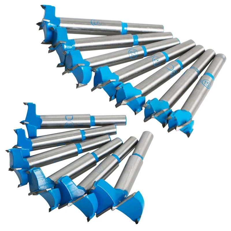 

13Pcs Tungsten Carbide Woodworking Drill Bits Wood Hole Opener Hinge Hole Hole Flat Wing Wood Hole Drill Bit