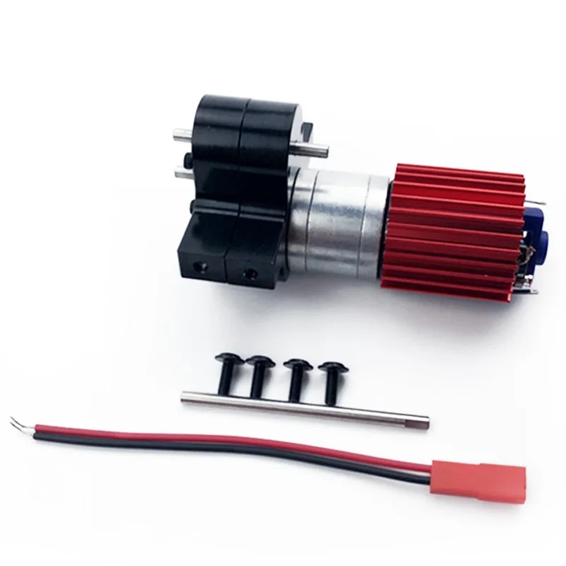 370 Матовый мотор + сплав теплоотвод коробка передач набор со стальной шестерней s