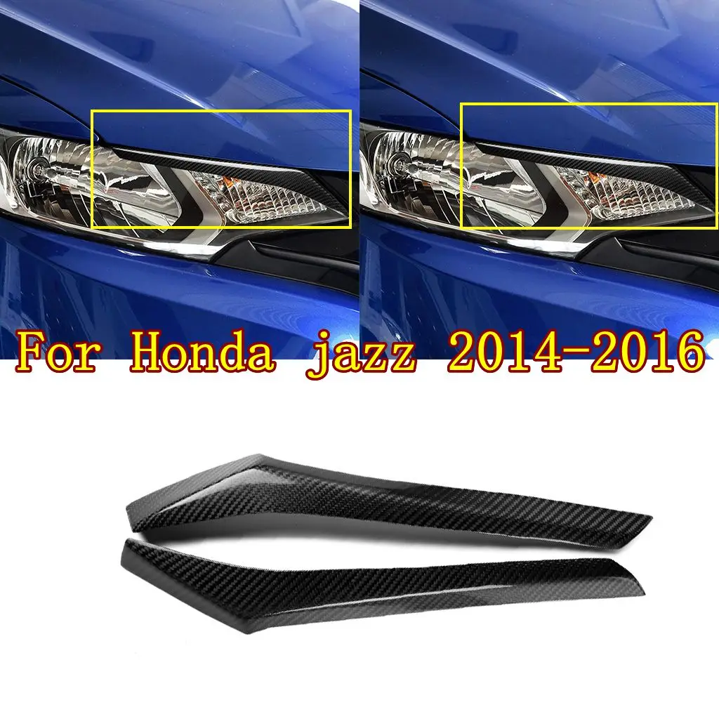 

1 пара, накладки для передних фар Honda Fit Jazz 2014 2015 2016