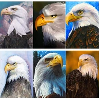 5d diy diamond painting full square round drill bald eagle diamond embroidery animal cross stitch crafts manual home decor gift