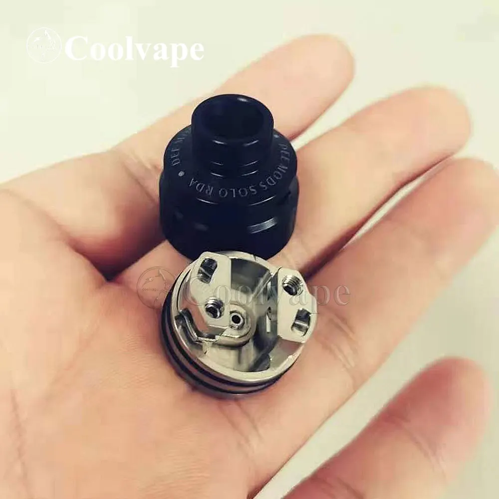 YFTK SOLO RDA атомайзер MTL Восстанавливающий капающий 22 мм с одной катушкой Squonk BF PIN VS