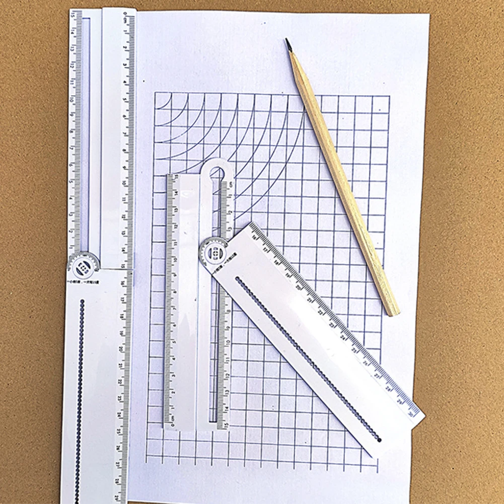 Транспортир DIY математический геометрический портативный многофункциональный