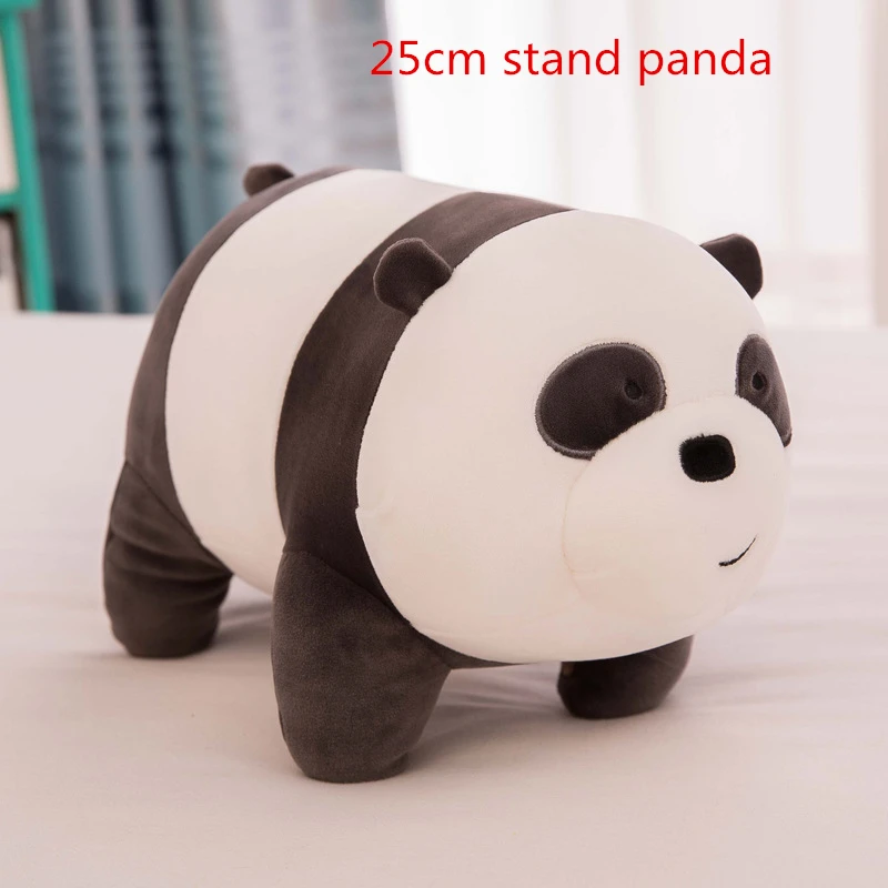 Panda 25cmF Каваи Мы Голые Медведи Плюшевые игрушки мультфильм медведь фаршированный гризли серый белый медведь панда кукла Дети любят подарок на день рождения - Цвет: Panda 25cmF