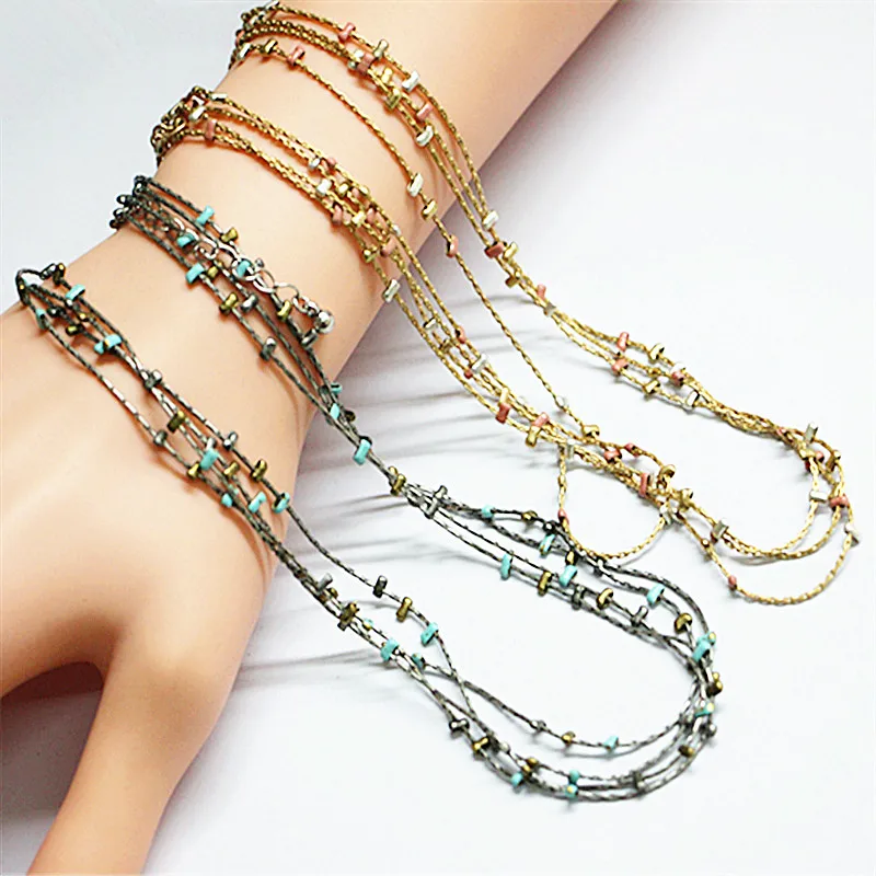 Женское Ожерелье в богемном стиле украшение для вечеринки честь Дня