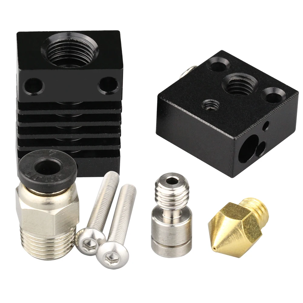 Все металлические Hotend Kit обновление CR10 экструдер титановый сплав нагреватель break