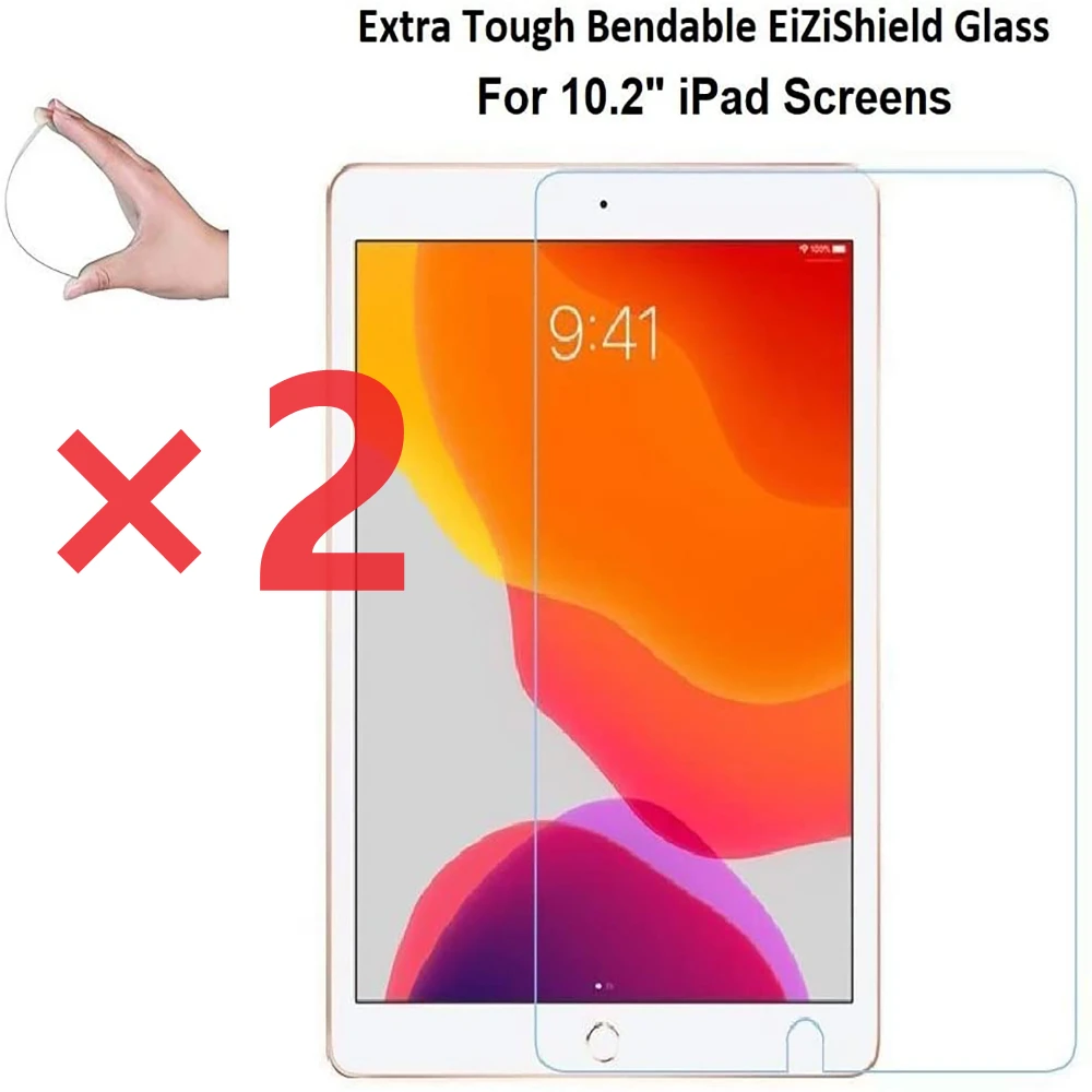

2Pcs Tablet Tempered Glass for Apple IPad 2021 9th Generation 10.2 Inch HD Screen Protector Cover Anti-Fingerprint Tempered Film