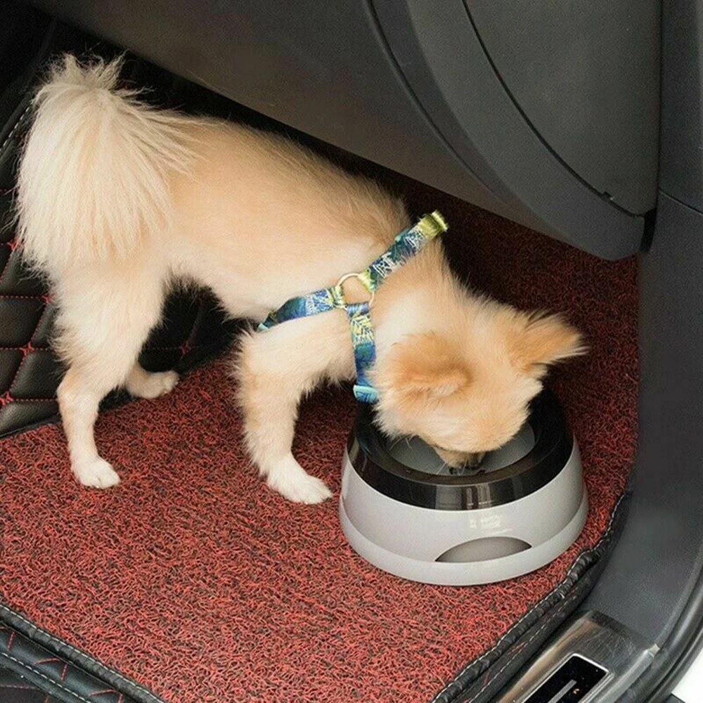 

High-Quality Resin Dog Bowl Non-Wetting Pet Mouth Bowl Splash-Free Cat Bowl Without Spill Drinking Water Portable Pet Bowl