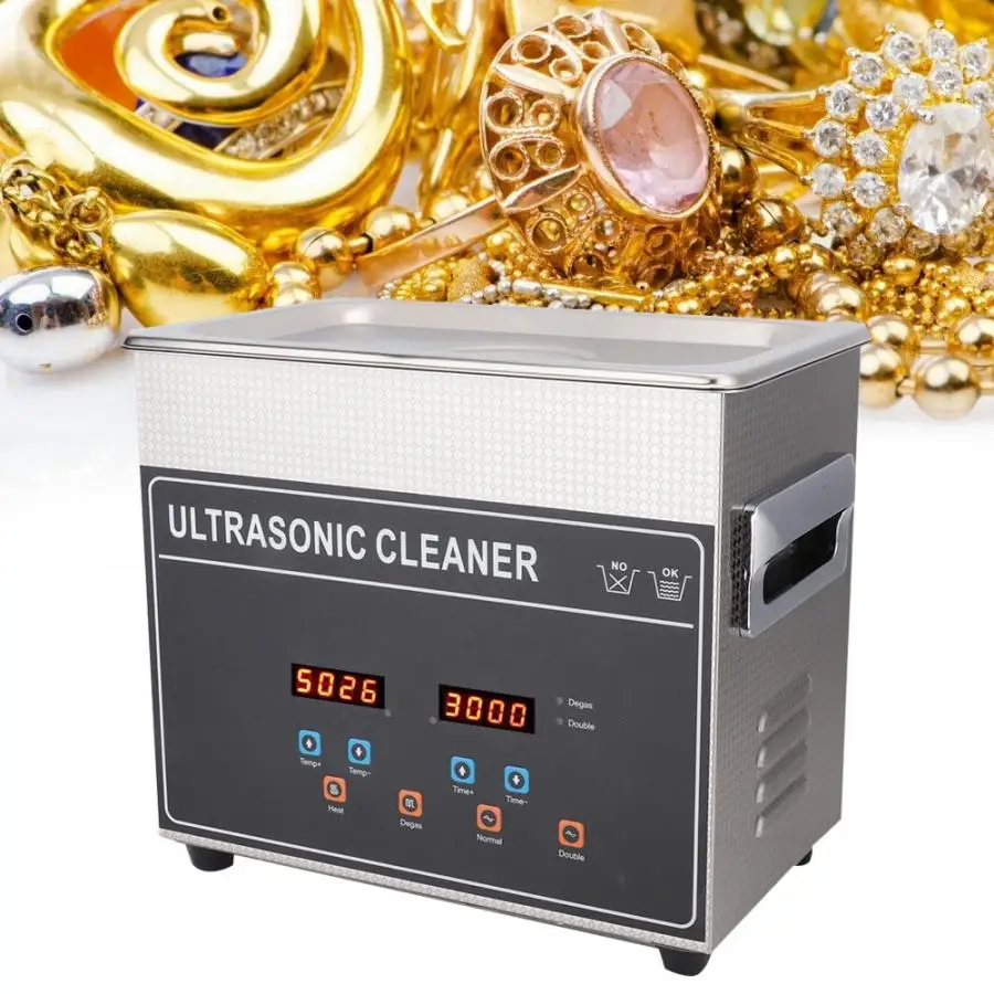AU Plug 220 240V инструмент для ремонта часов SUS 304 Цифровой Ультразвуковой очиститель с