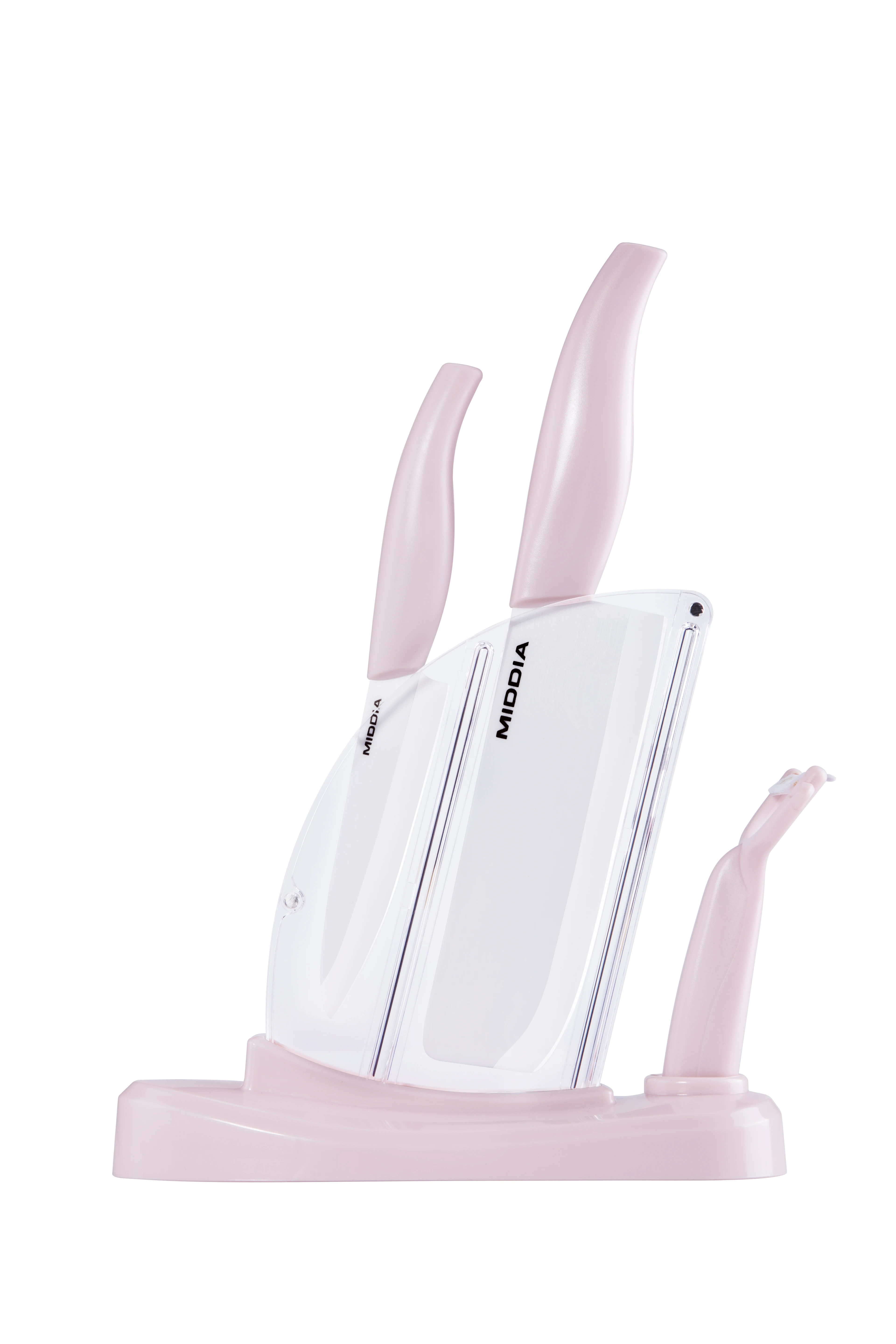 Набор керамических кухонных ножей с блоком 5 предметов резак для детского