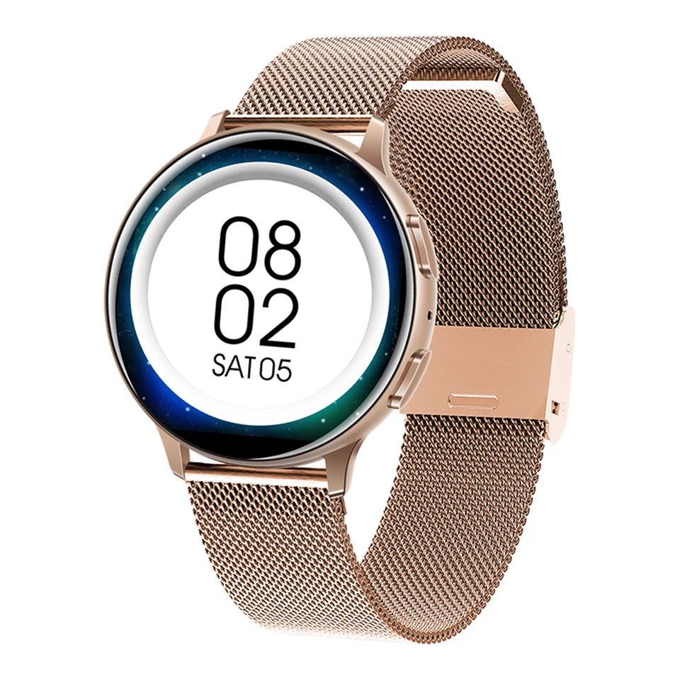 2020 Смарт часы для женщин круглый Экран вызовов через Bluetooth умные занятий спортом