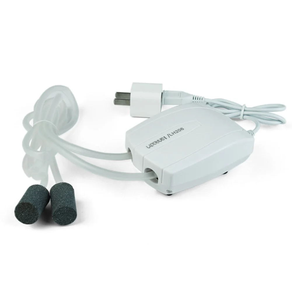 

Oxygen Air Pump Aeration pump Oxygenator Fish Tank Bubble stone ABS White