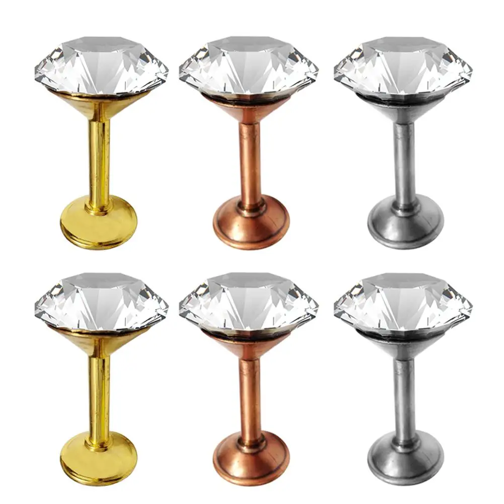 

2Pcs Wall Tassel Hooks Glass Rhinestone Coat Wall Hook Innovative Zinc Alloy Crystal Curtain Drapery Tiebacks Door