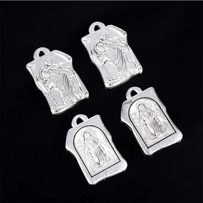 Подвеска JHS с изображением святой католической Девы Марии и Святой Грааля