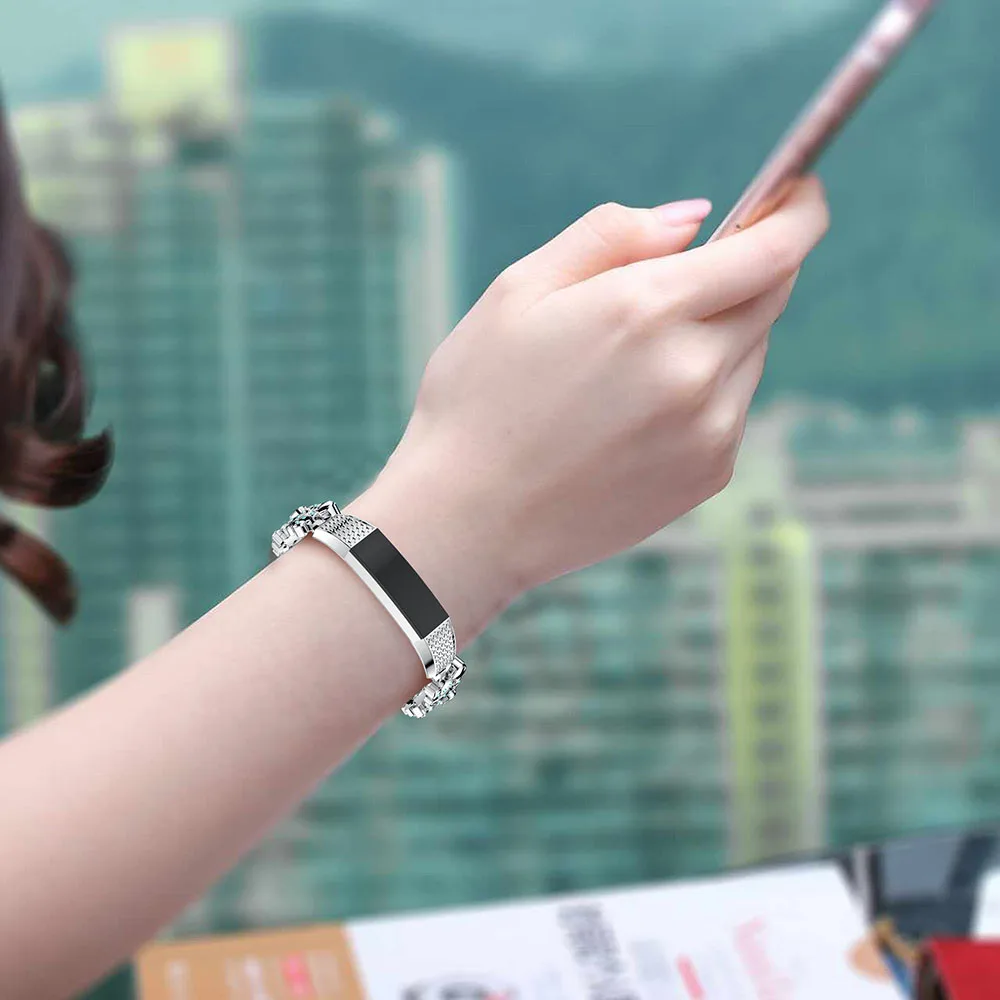 

Funny pony shape women fashion wild Stainless Steel Watch Bracelet Band Strap For Fitbit Alta /Alta HR Watch wrist strap bands