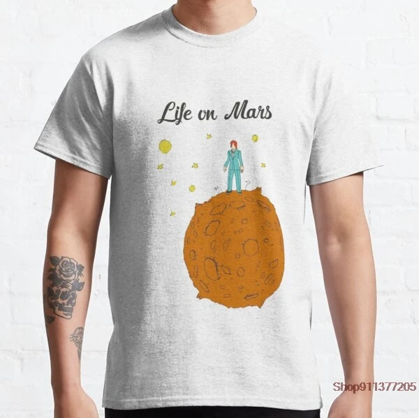 Повседневная мужская футболка Life on Mars из 100% хлопка с коротким рукавом крутая
