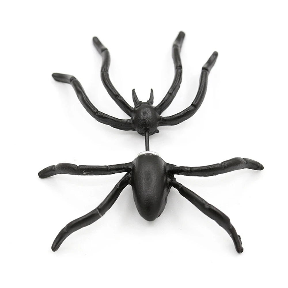 

Halloween Decoration Halloween Costumes for Woman 3D Creepy Black Spider Ear Stud Earrings for Carnival Party Diy Adornment