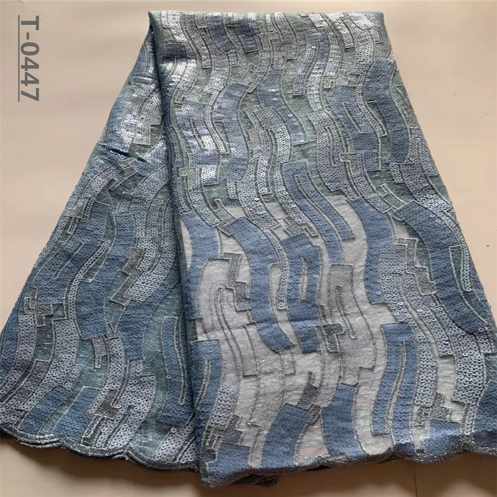 Французская кружевная ткань африканская с блестками 2020 Высококачественная