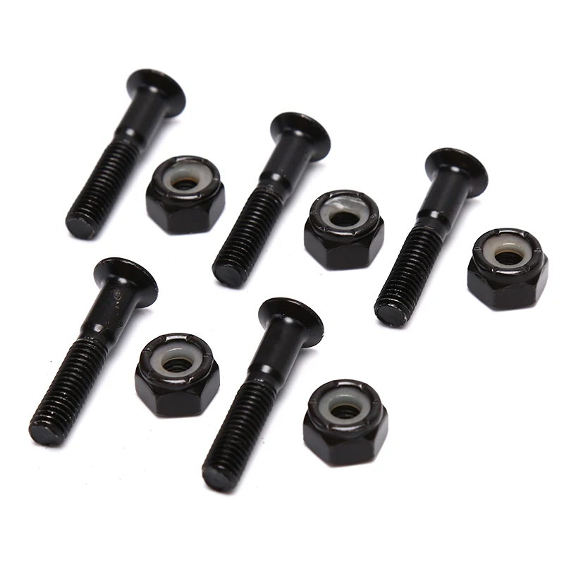 8 шт./компл. Крейсер Лонгборд скейтборд аппаратные винты гайки черный 27 мм для