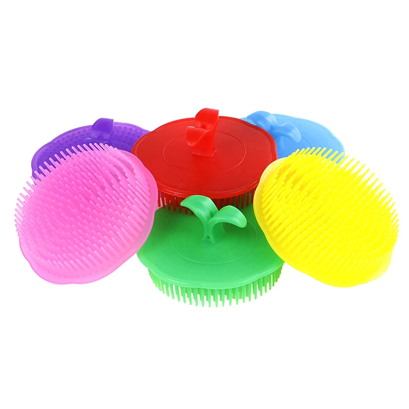 1 шт. силиконовые шампунь для щетка массажа головы волос мытье очищает расчески