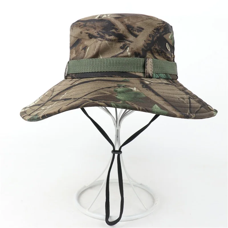 Тактическая Военная охотничья Мужская камуфляжная шляпа из полиэстера с защитой