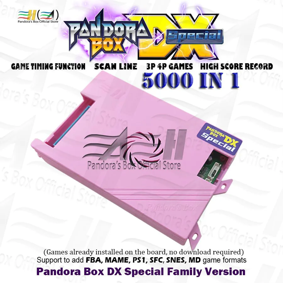 2021 Pandora Box DX Special Family version 5000 in 1 Can save game High score record usb connect pc ps3 and 3P 4P game 3D tekken
