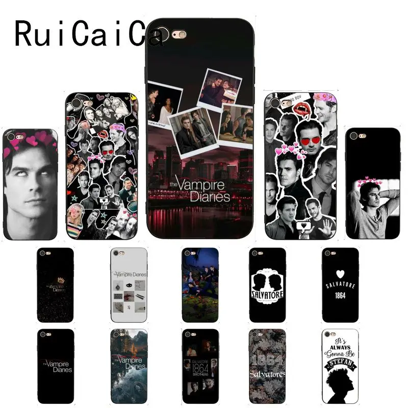 Чехол для телефона Ruicaica The Vampire diaries Stefan Damon salvore Black чехол iPhone 8 7 6 6S 6Plus X XS MAX 5 5S SE XR |