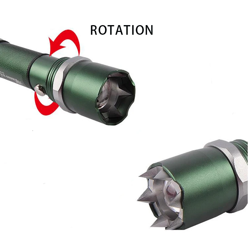Фонарик для самообороны светодиодный дальний безрадиационный тактический