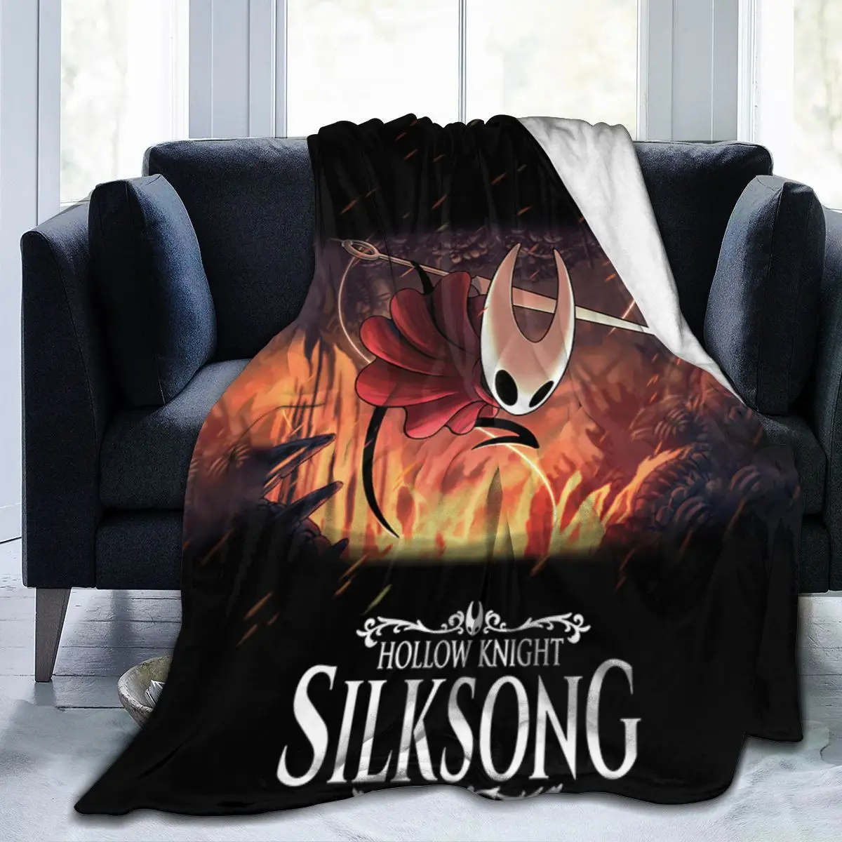 

HollowKnight New Fashion 3D Personality Printed Flannel Blanket Sheet Bedding Soft Blanket Bed Cover Home Textile Decoration